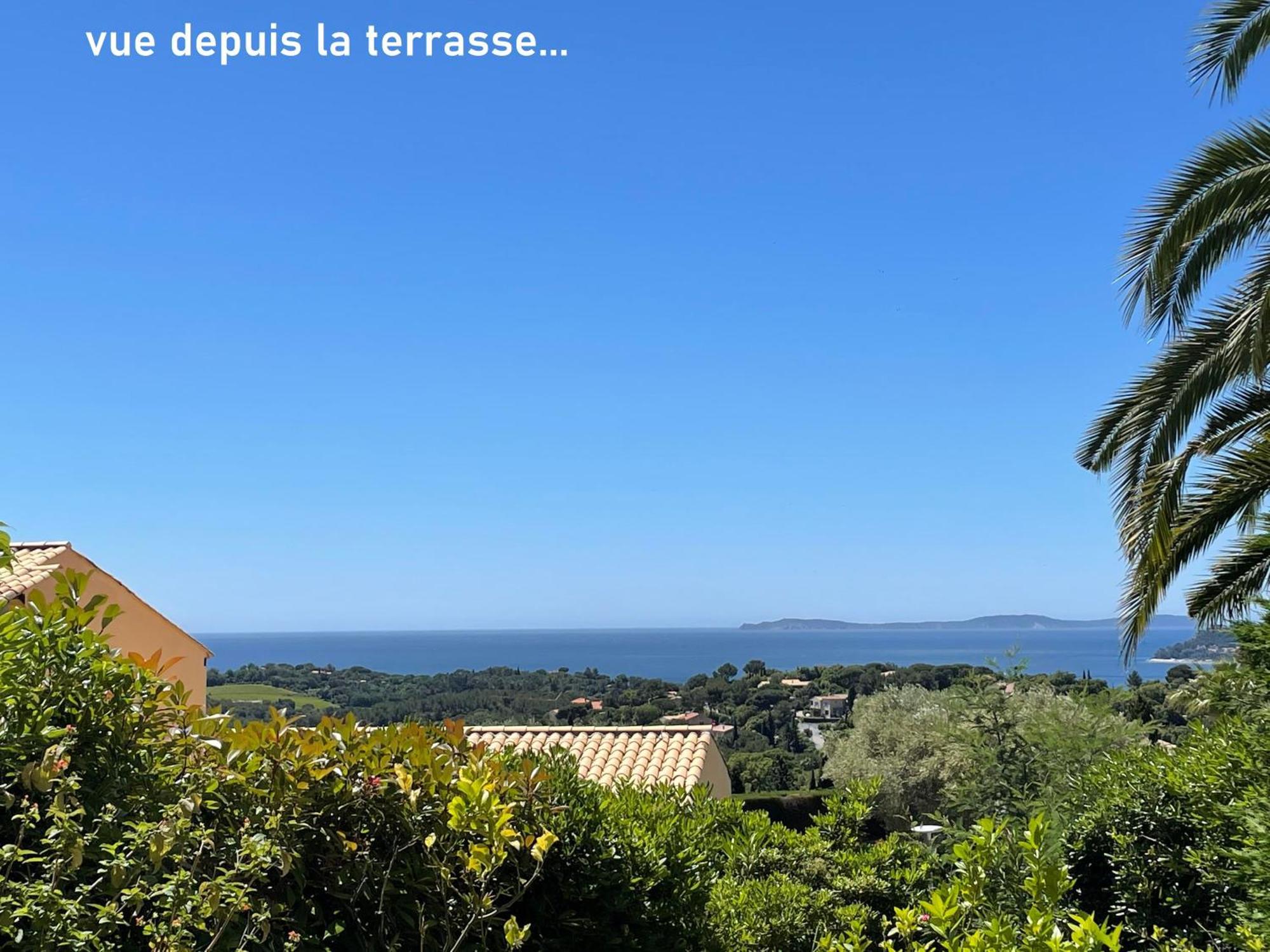Appartement Rdc Terrasse Vue Panoramique Mer La Croix-Valmer Exterior foto